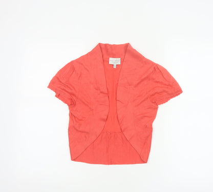 Laura Ashley Women's Pink Silk Cotton Shrug Cardigan UK 10