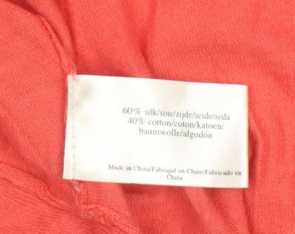 Laura Ashley Women's Pink Silk Cotton Shrug Cardigan UK 10