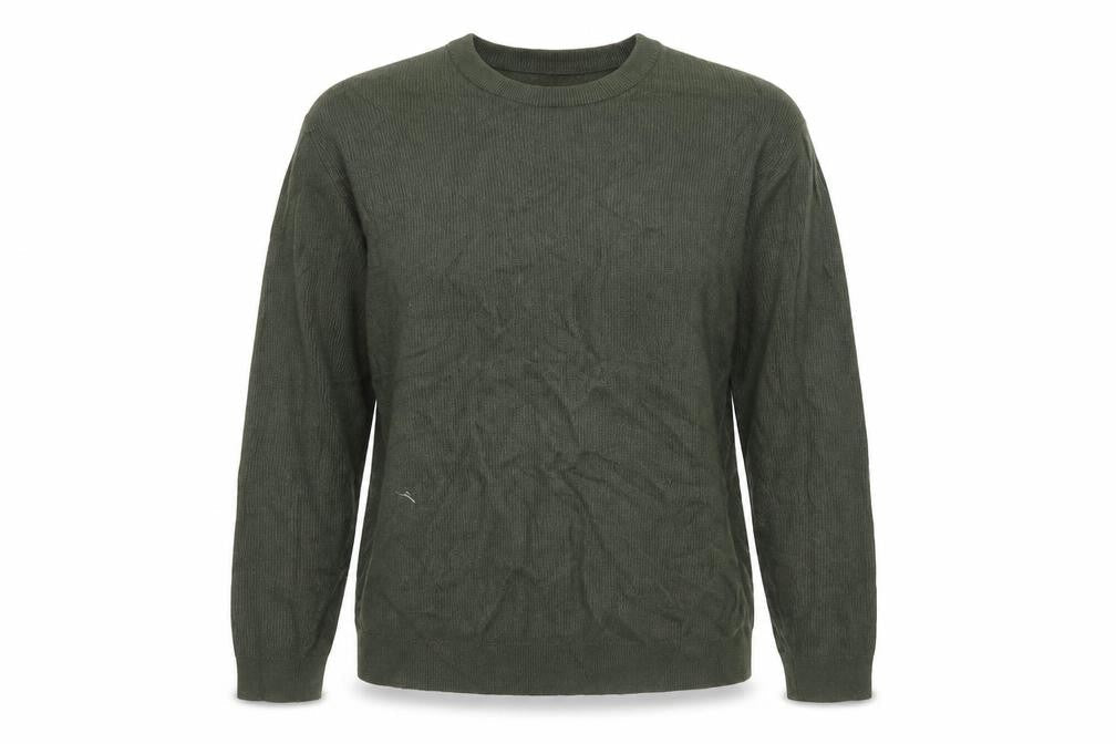 MNG Womens Green Crew Neck Knit Pullover Jumper Size 14