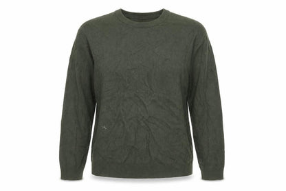 MNG Womens Green Crew Neck Knit Pullover Jumper Size 14