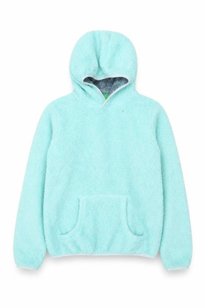 Mountain Warehouse Girls Blue Fleece Pullover Hoodie – Size 13 Years