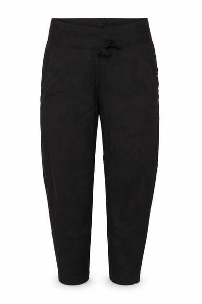 H&M Mama Black Linen Blend Maternity Trousers Size S