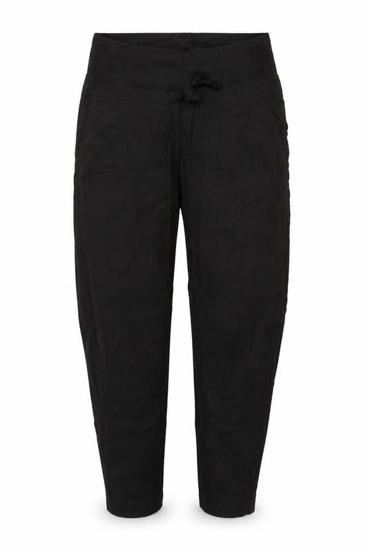 H&M Mama Black Linen Blend Maternity Trousers Size S