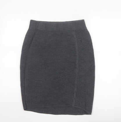Oliver Bonas Women’s Grey Knit Pencil Skirt Size 10