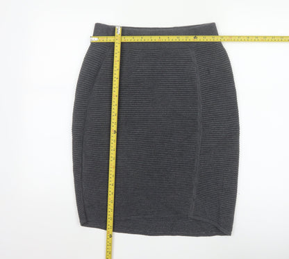 Oliver Bonas Women’s Grey Knit Pencil Skirt Size 10