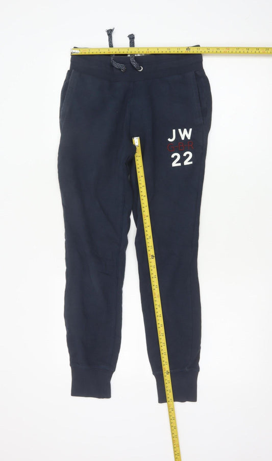 Jack Wills Women Navy Blue Jogger Sweatpants Size 8 Cotton Blend