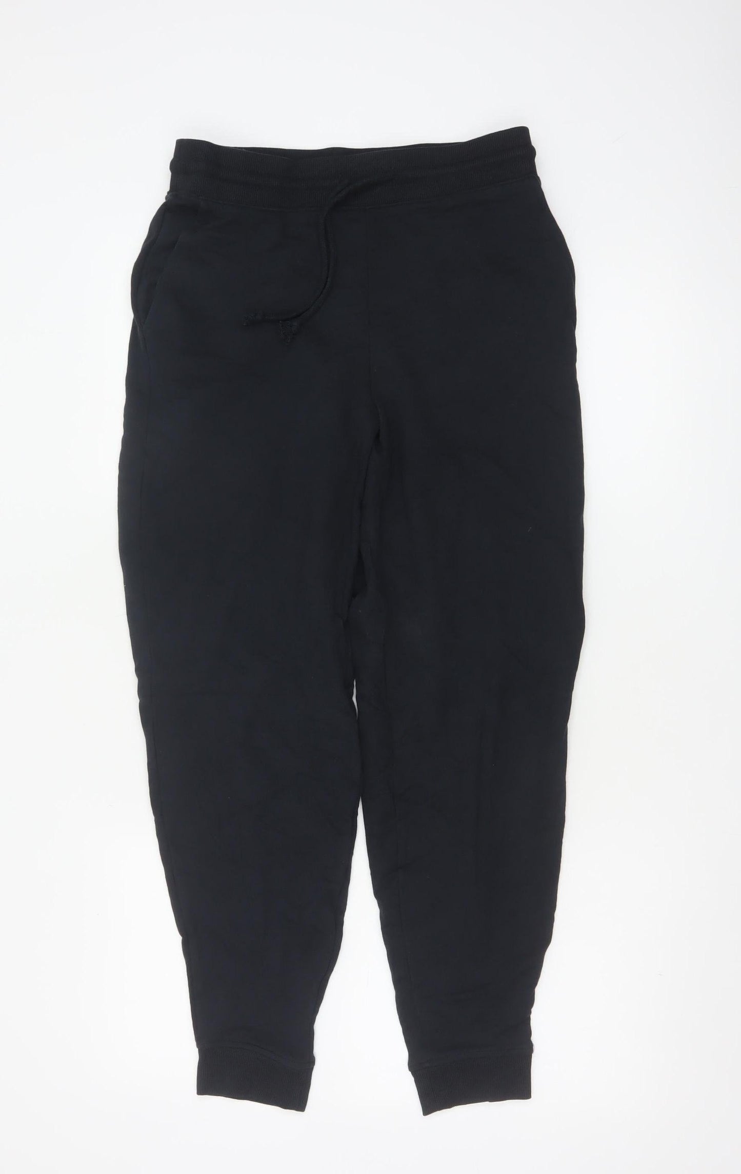 Marks and Spencer Womens Black Size 10 Cotton Joggers
