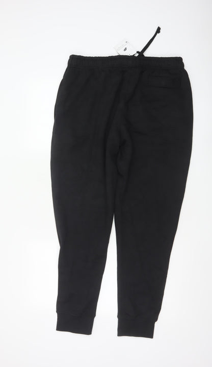 Nike Men's Black Jogger Trousers XL Cotton Blend Sportswear