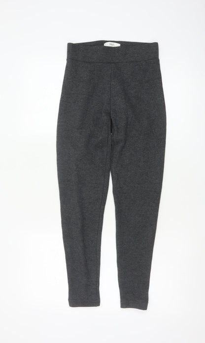 Marks and Spencer Women’s Grey Leggings Size 6 Short Stretch Cotton Blend