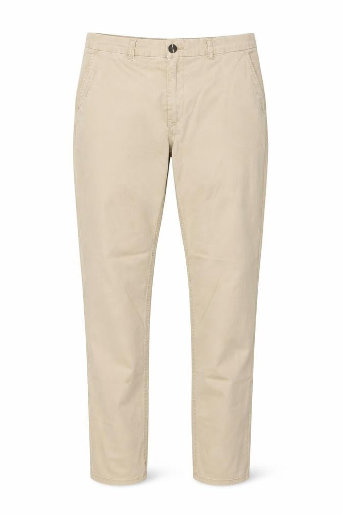H&M Men Beige Chino Trousers Size M Regular Fit Cotton Blend