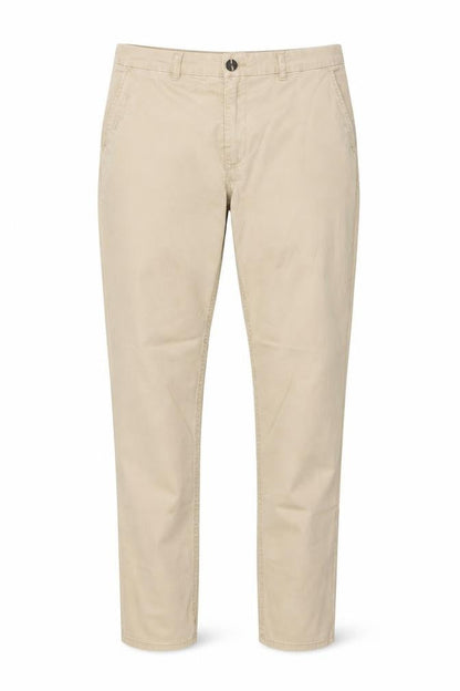 H&M Men Beige Chino Trousers Size M Regular Fit Cotton Blend