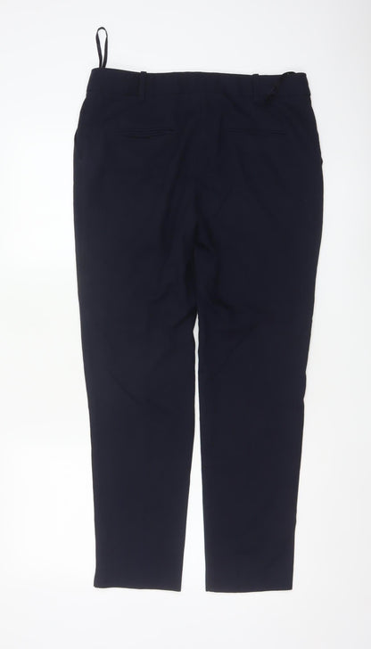 Next Women's Black Straight Leg Trousers Size 10 Regular Workwear