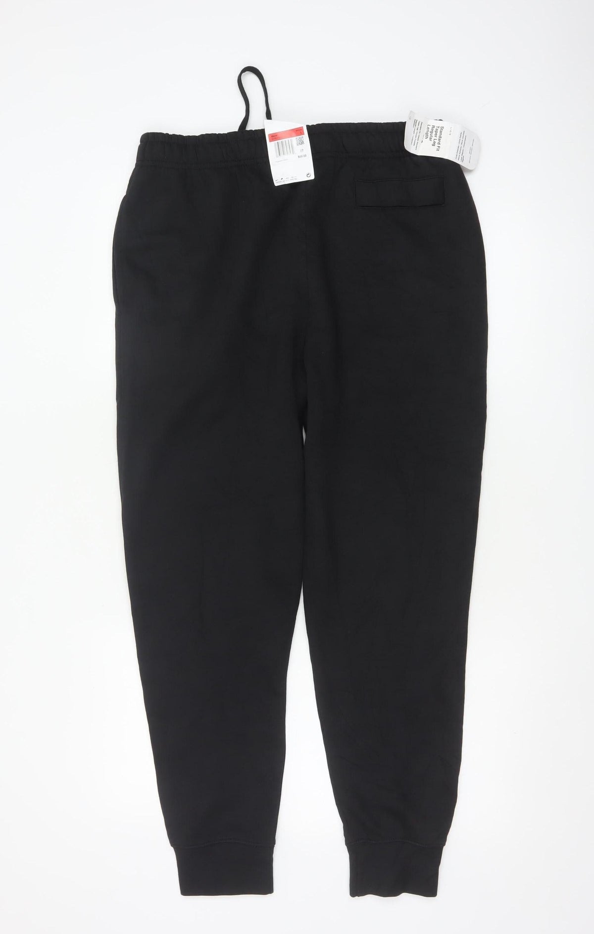 Nike Men's Black Fleece Jogger Trousers L Regular Fit
