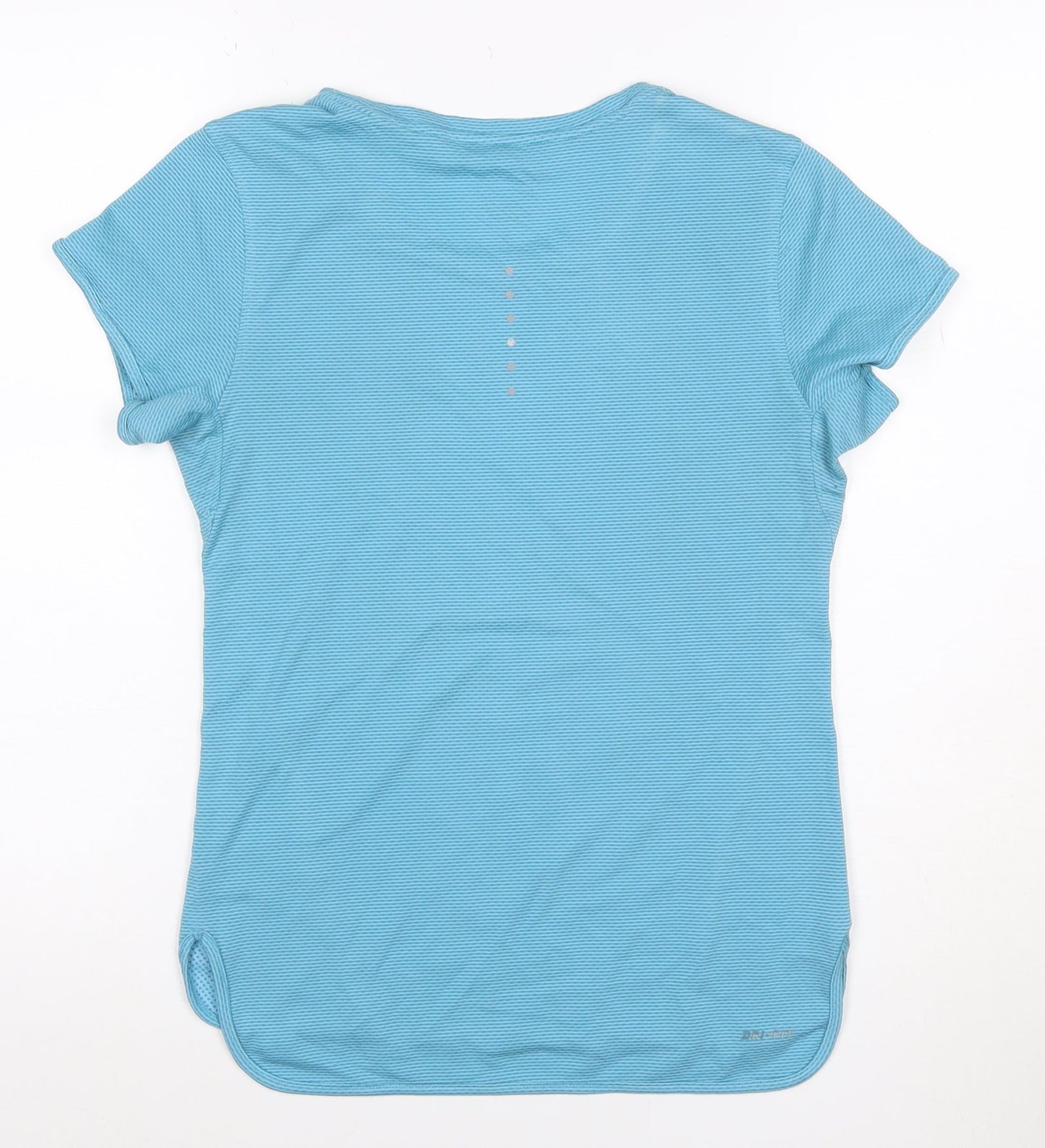 Nike Women Blue Dri-FIT Running T-Shirt Size S Lightweight