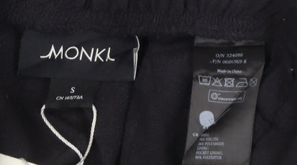Monki Women’s Black Paperbag High Waist Trousers Size S