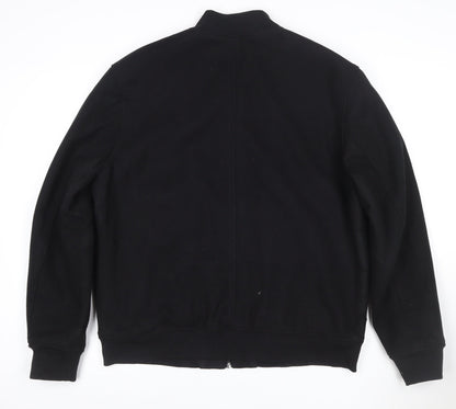 Marks and Spencer Men's Black L Bomber Jacket Cotton Blend