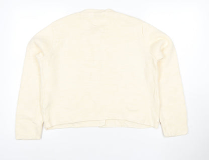 Marks and Spencer Women's Ivory Knit Button Cardigan Size S