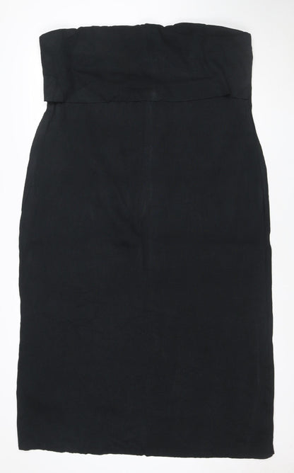 Marks and Spencer Women's Black Size 12 Sleeveless Bodycon Work Dress