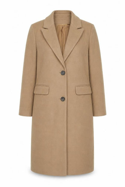 Marks and Spencer Women’s Beige Long Polyester Overcoat Size 10