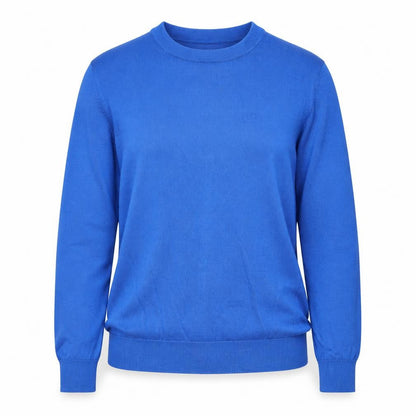 Marks and Spencer Women's Blue Merino Wool Crew Neck Jumper Size 10