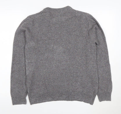 Marks and Spencer Mens Grey Wool Crew Neck Jumper M