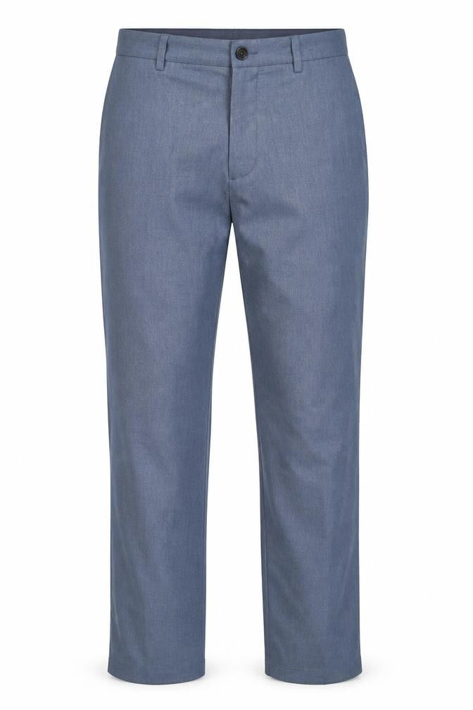 Marks and Spencer Men's Blue Regular Fit Chino Trousers 32W
