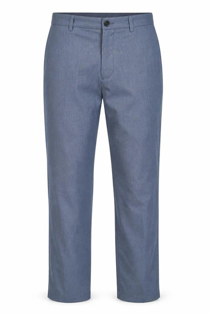 Marks and Spencer Men's Blue Regular Fit Chino Trousers 32W