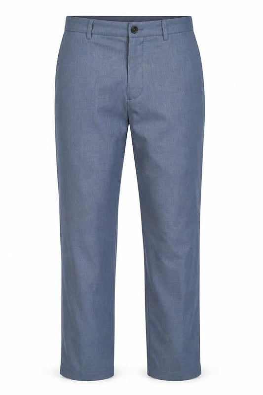 Marks and Spencer Men's Blue Regular Fit Chino Trousers 32W