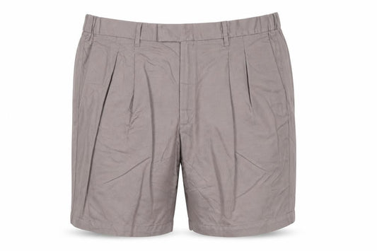 Marks and Spencer Men’s Brown Chino Pleated Shorts 42in Linen Blend