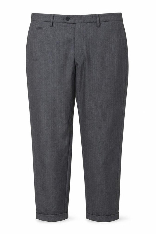 MAWHY Men's Grey Dress Pants Size 36 Regular Fit Trousers