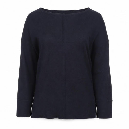 White Stuff Women's Blue Cotton Crew Neck Jumper Size 10