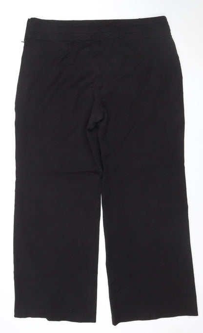 B Very Women’s Black Size 18 Wide-Leg Cropped Trousers