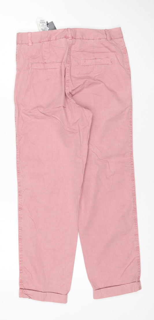 Marks and Spencer Women Pink Straight Cotton Jeans Size 6