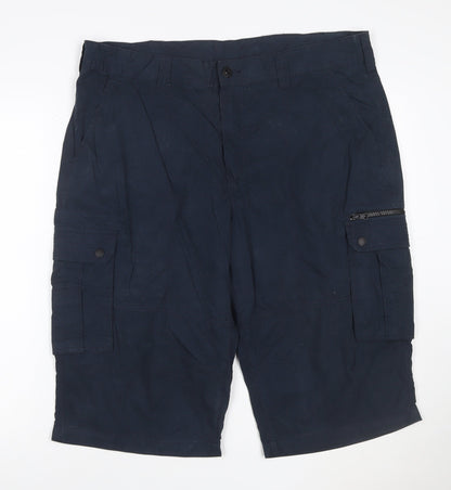 Next Men's Blue Cargo Shorts W36 Casual Workwear