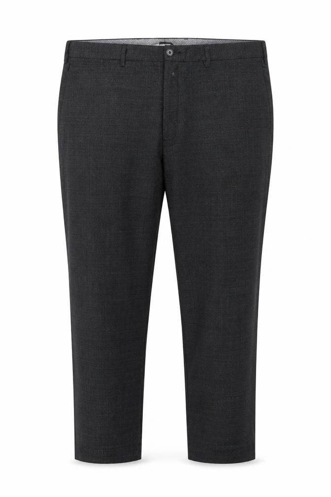 Marks and Spencer Men's Grey Wool Blend Regular Fit Dress Pants 42 Short
