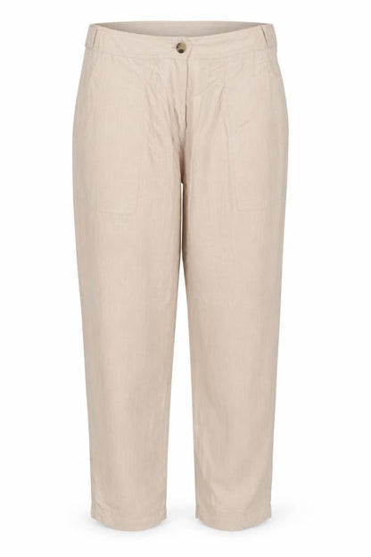 Marks & Spencer Per Una Women’s Beige Linen Blend Cargo Trousers Size 18