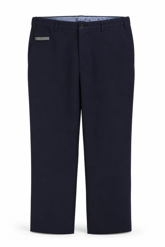 Marks and Spencer Mens Navy Regular Fit Dress Trousers 40W 31L