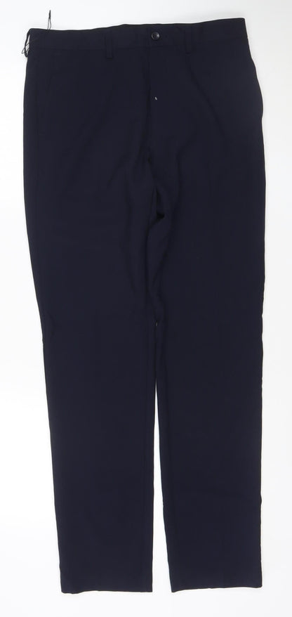 Marks and Spencer Men's Blue Skinny Dress Trousers 32x33