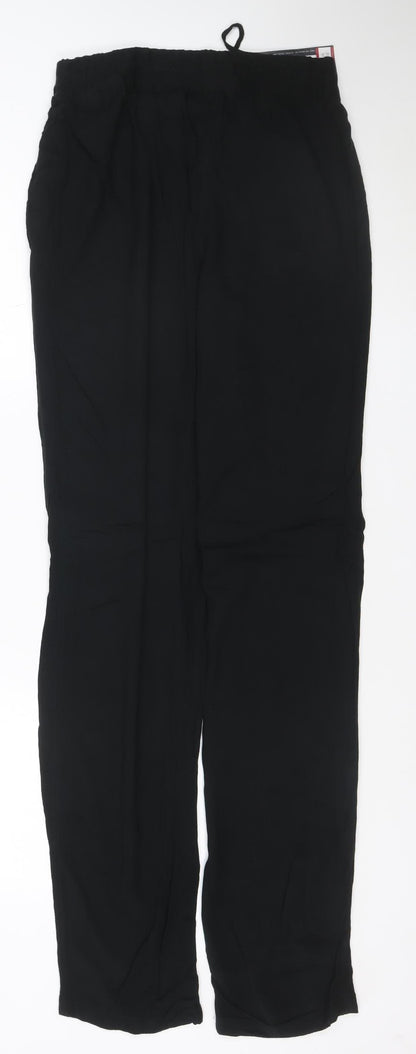 Marks and Spencer Women’s Black Size 8 Long Peg Trousers Viscose