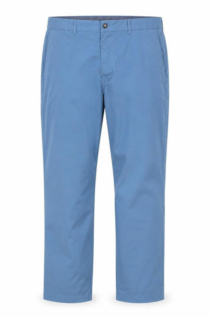 Marks and Spencer Blue Harbour Men's Blue 38x33 Regular Fit Chino Trousers