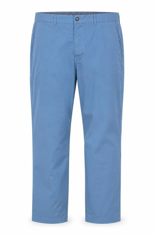 Marks and Spencer Blue Harbour Men's Blue 38x33 Regular Fit Chino Trousers