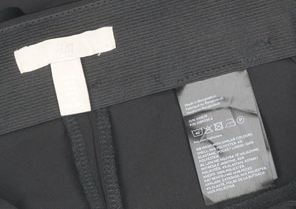 Marks and Spencer Women's Black Size 8 Tapered Trousers