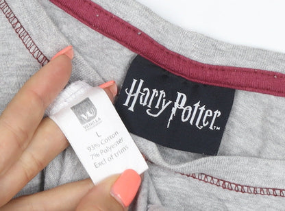 Harry Potter Gryffindor Grey Men's L Short Sleeve Cotton T-Shirt