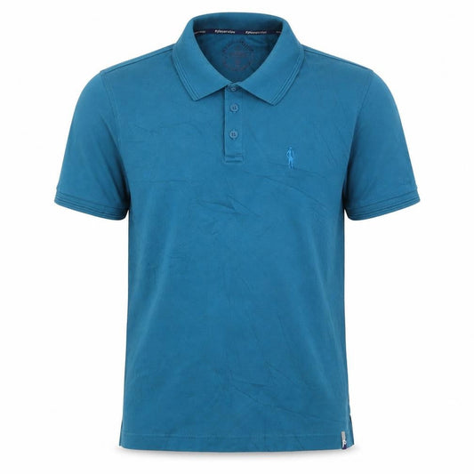 Jockey Men's Blue Cotton Polo Shirt M Regular Fit Casual Athleisure