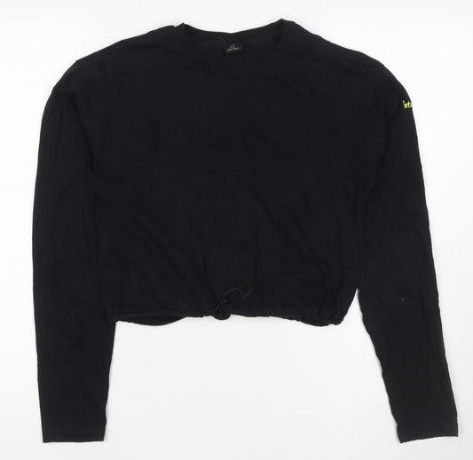 Urban Outfitters Women's Black Cotton Pullover Sweatshirt M