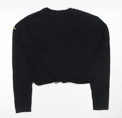 Urban Outfitters Women's Black Cotton Pullover Sweatshirt M