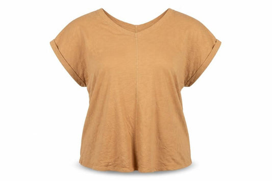 White Stuff Women's Beige Cotton Tunic Blouse UK 16 Short Sleeve