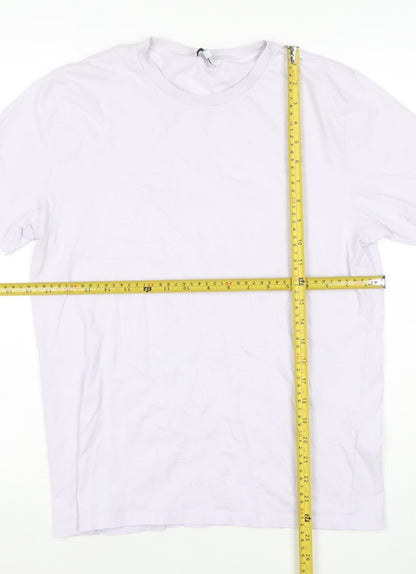 Reiss Women White Cotton Basic Short Sleeve T-Shirt S
