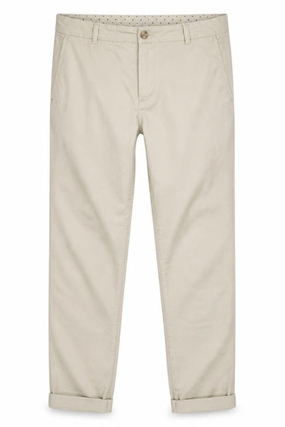 Marks and Spencer Men Beige Regular Fit Chino Trousers Size 14