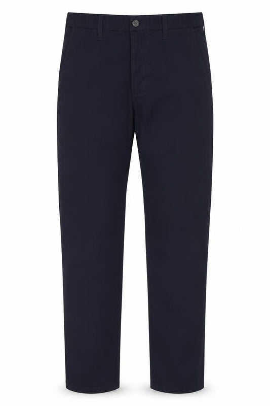 Marks and Spencer Men's Blue Regular Fit Chino Trousers 30x33